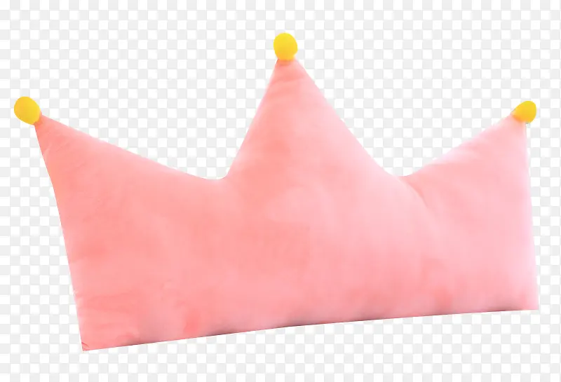 粉色立体皇冠枕头