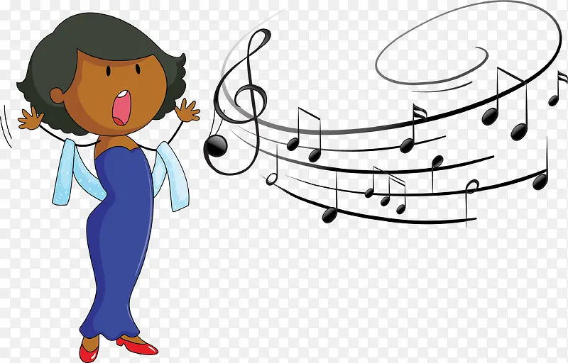 卡通节日唱歌的演员PNG图片素材下载_图片编号7828799-PNG素材网