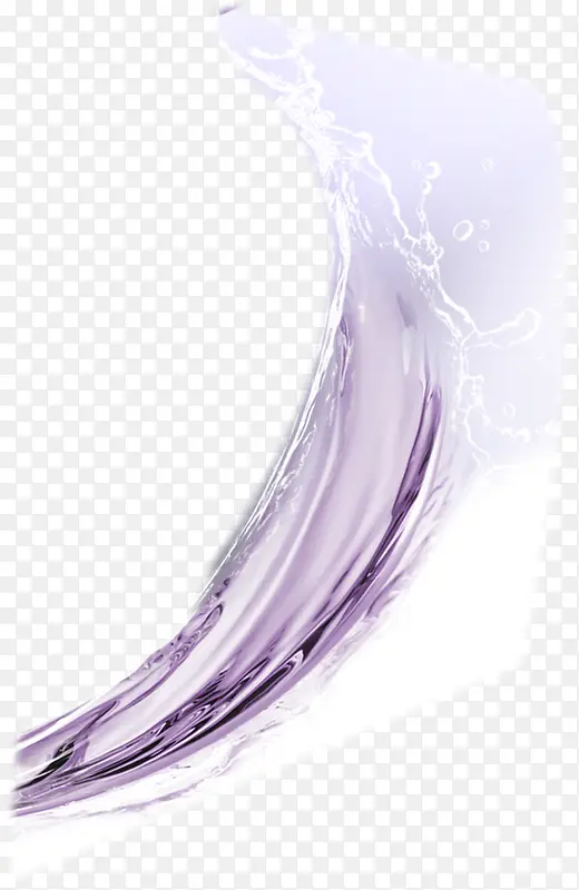 春季紫色高端护肤品水花