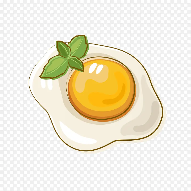 卡通鸡蛋饼矢量图下载