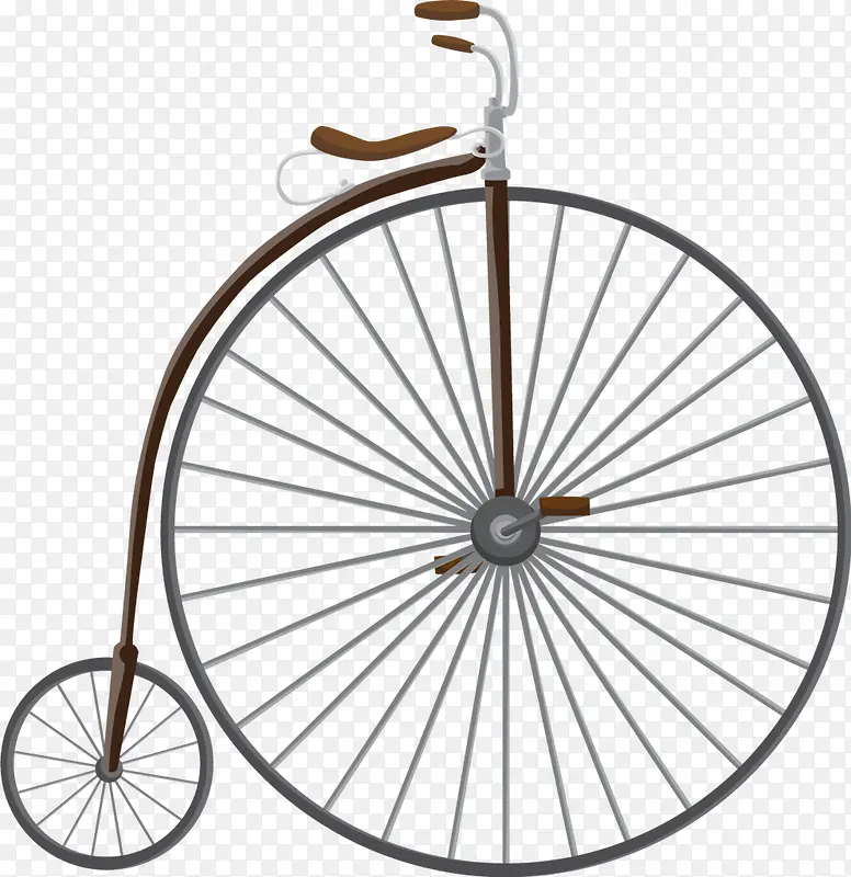 创意大小车轮自行车