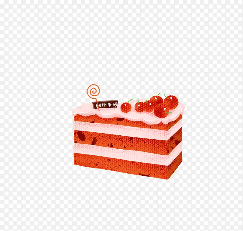 樱桃装饰慕斯蛋糕
