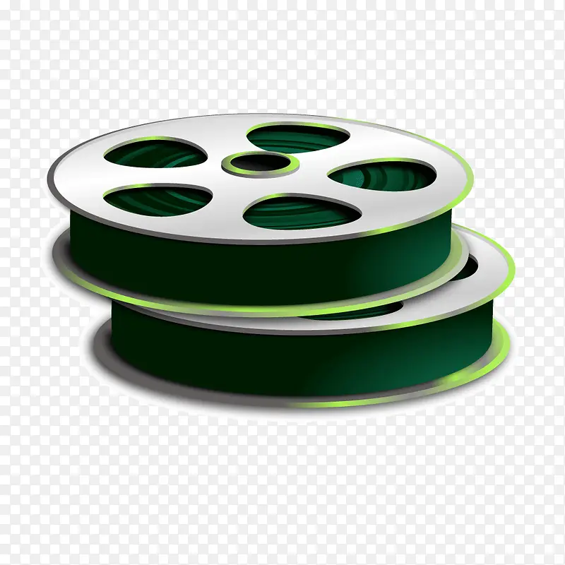 绿色质感电影胶片