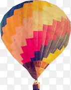 彩色的升空热气球