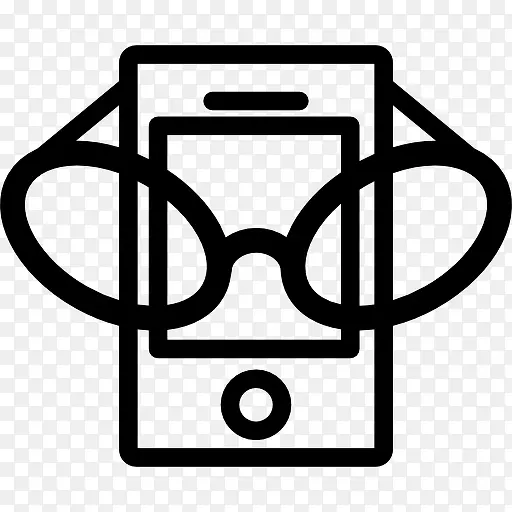 手机和眼镜图标