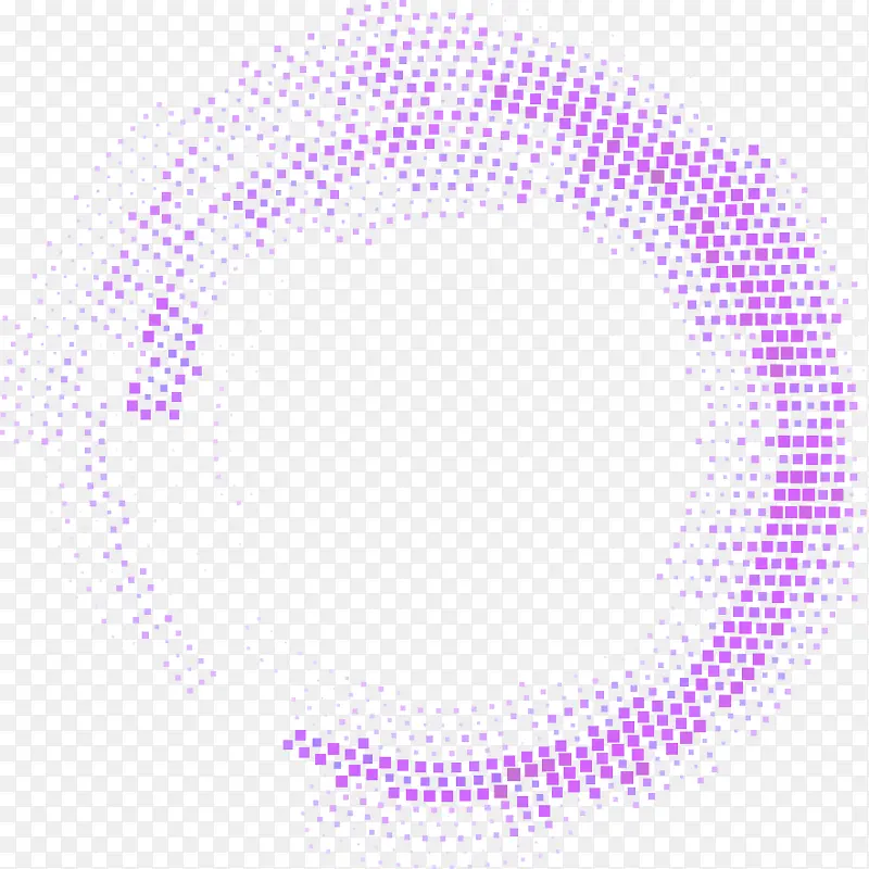 紫色清新斑点圆圈效果元素