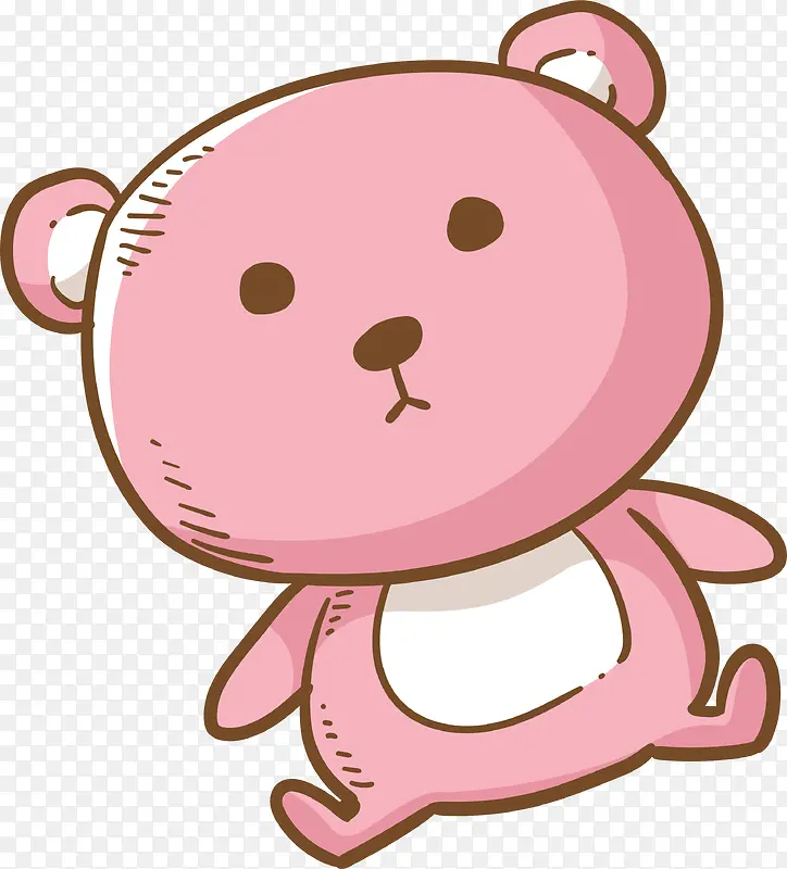 粉色小熊免抠素材
