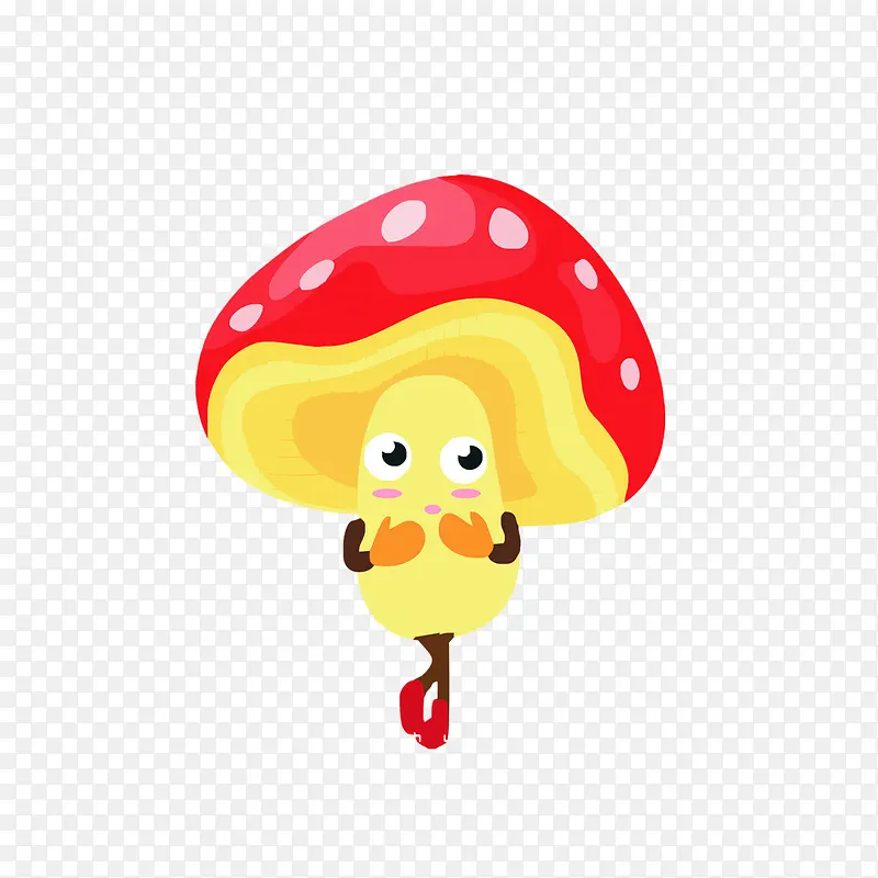 可爱卡通蘑菇小人
