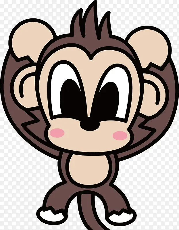 褐色的猴子