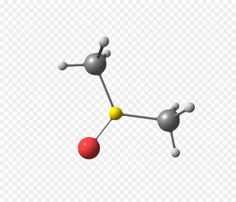 黑色二甲基亚砜分子分子形状素材
