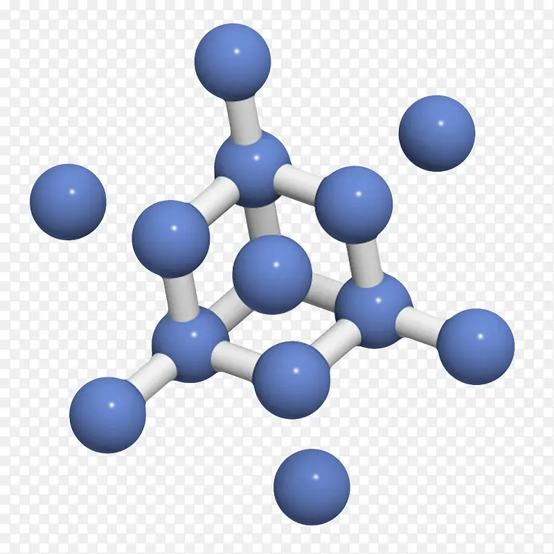 蓝色纯硅分子形状素材PNG图片素材下载_图片编号7839839-PNG素材网