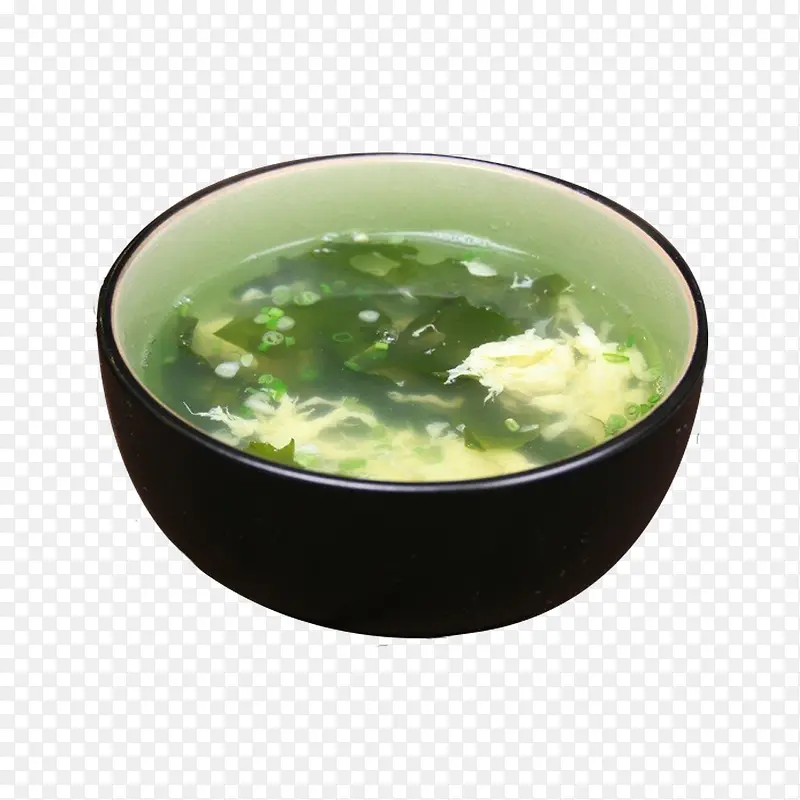 产品实物紫菜蛋汤一碗