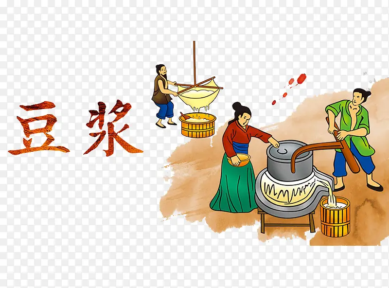 古代磨豆浆PNG图片素材下载_图片编号7845692-PNG素材网