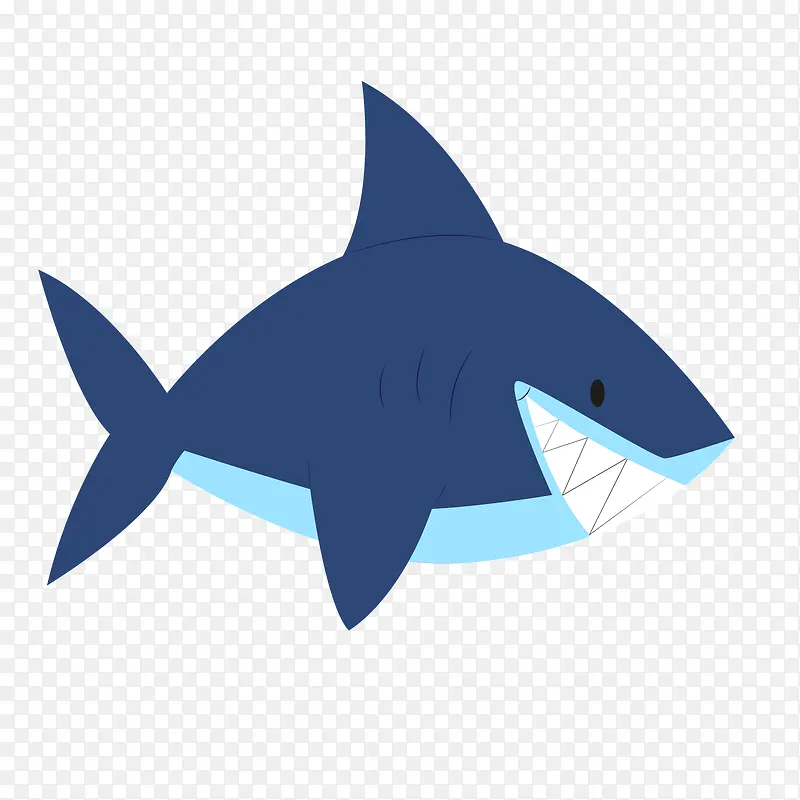 卡通鲨鱼PNG下载