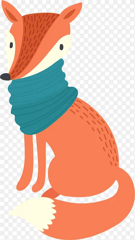 卡通狐狸装饰图案