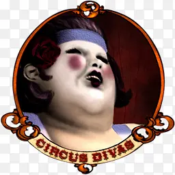 脂肪夫人Circus-divas-icons
