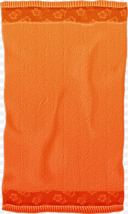 橘色毛巾