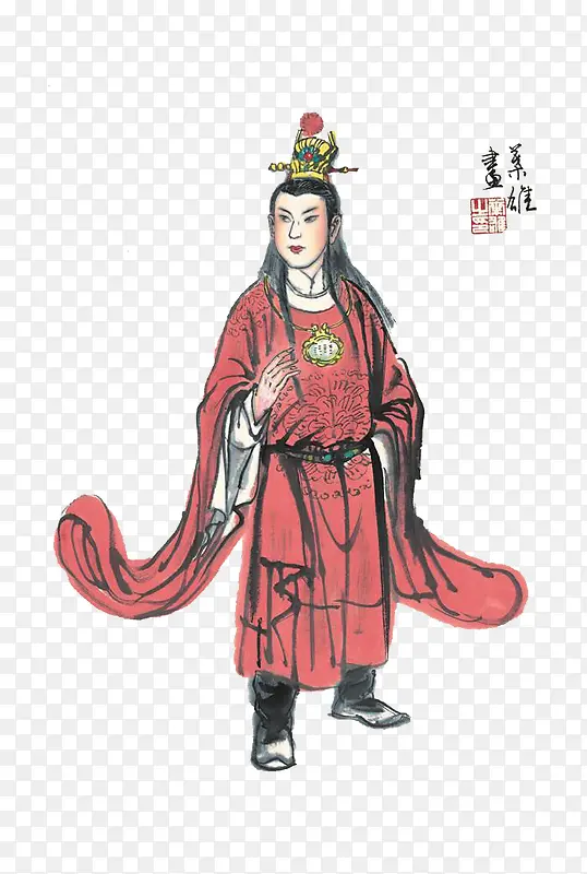 国画贾宝玉PNG图片素材下载_图片编号7849377-PNG素材网