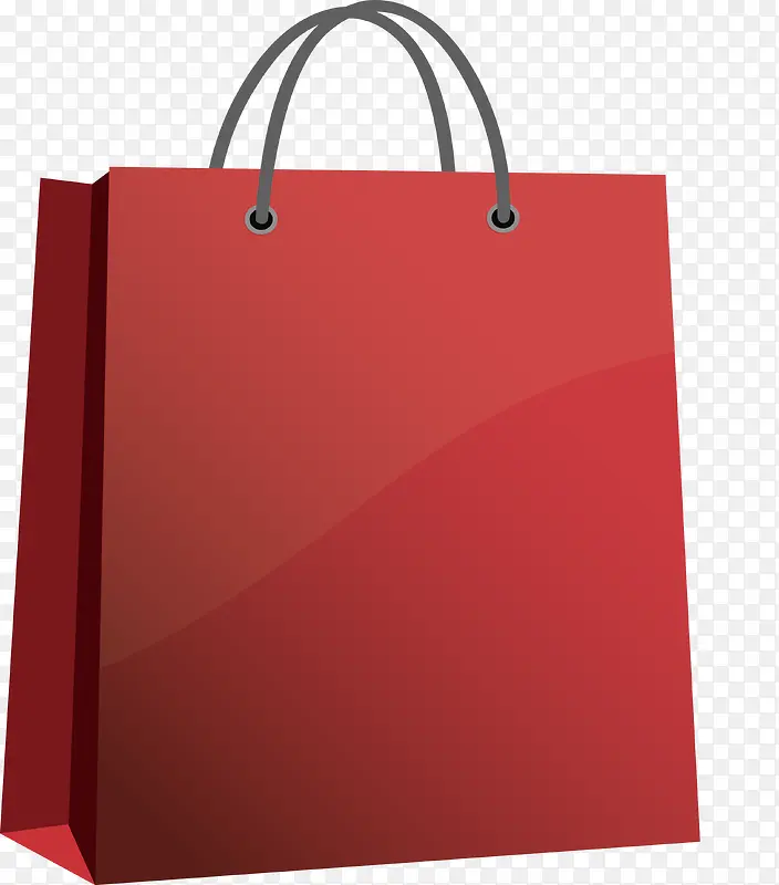 红色购物袋设计