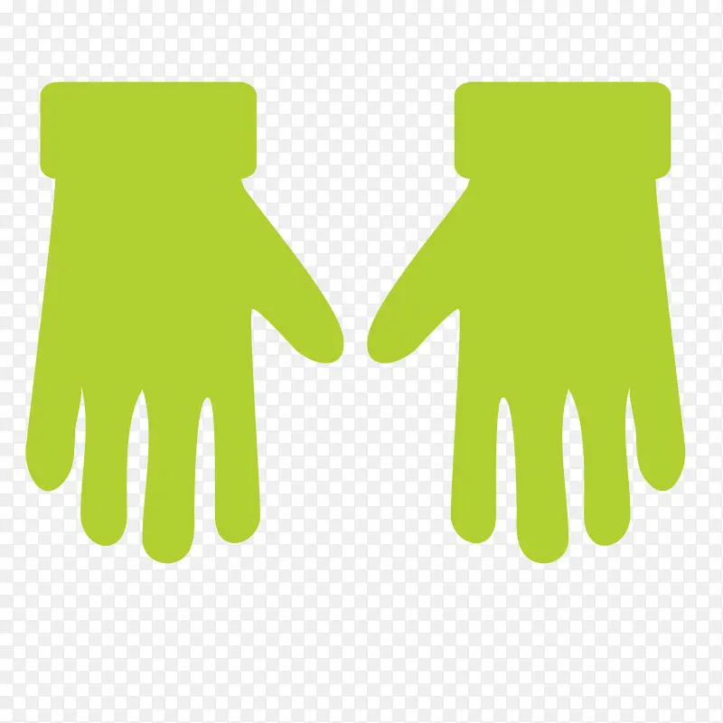绿色工人手套