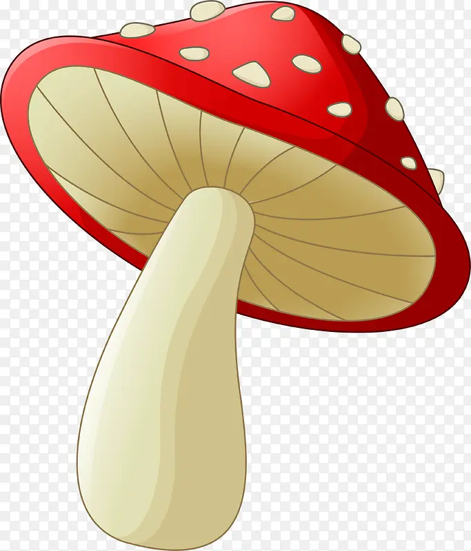 红色卡通蘑菇