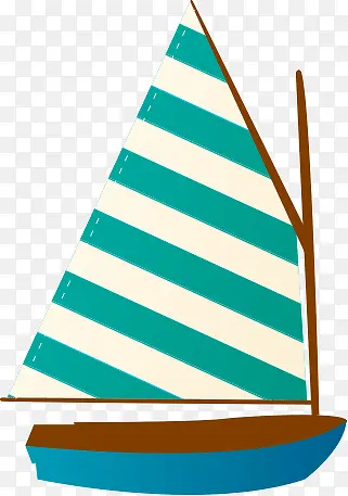 小帆船装饰图案