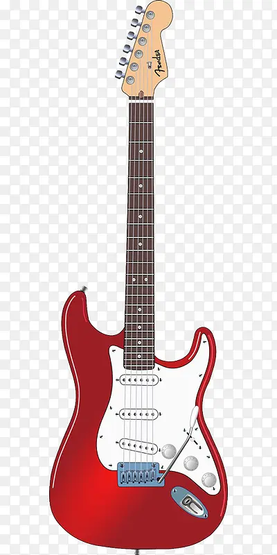 红色的电吉他