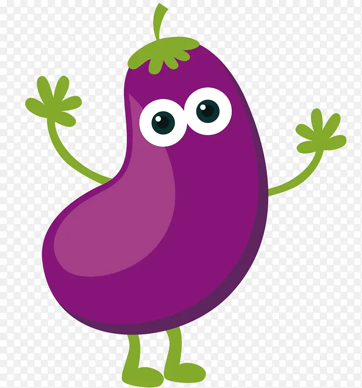一个紫色茄子