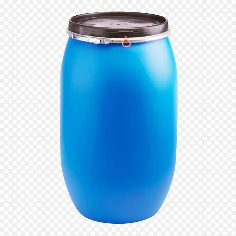 蓝色反光密封的大桶塑胶制品实物