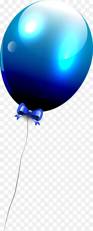 蓝色清新气球