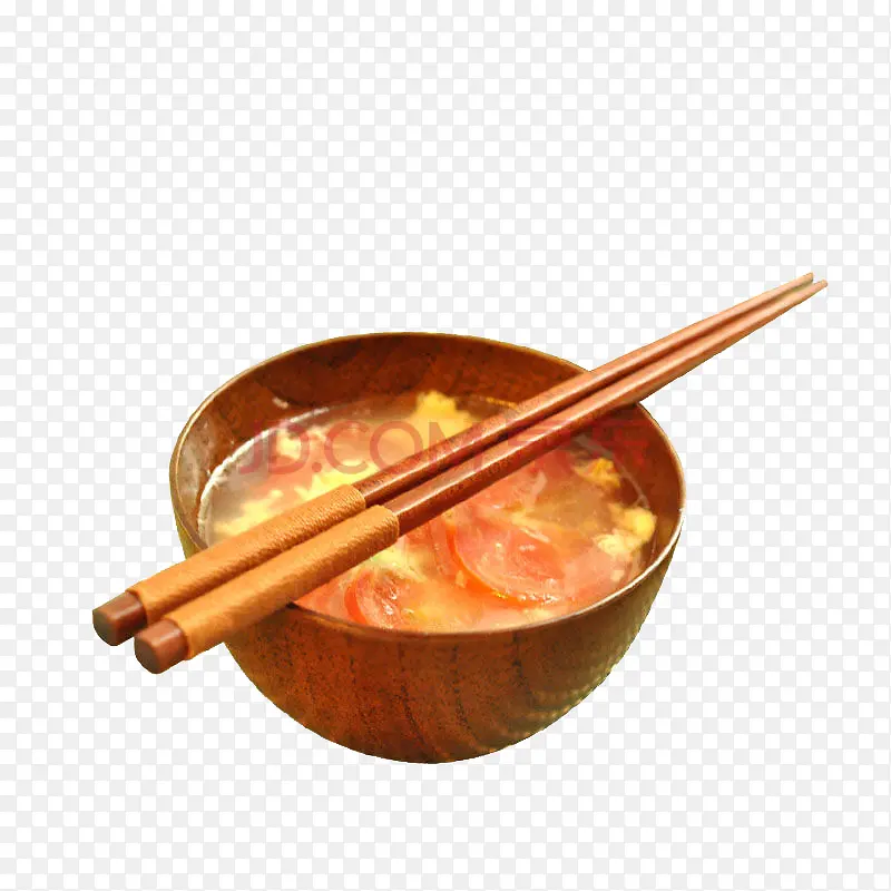 矢量西红柿炒鸡蛋碗筷