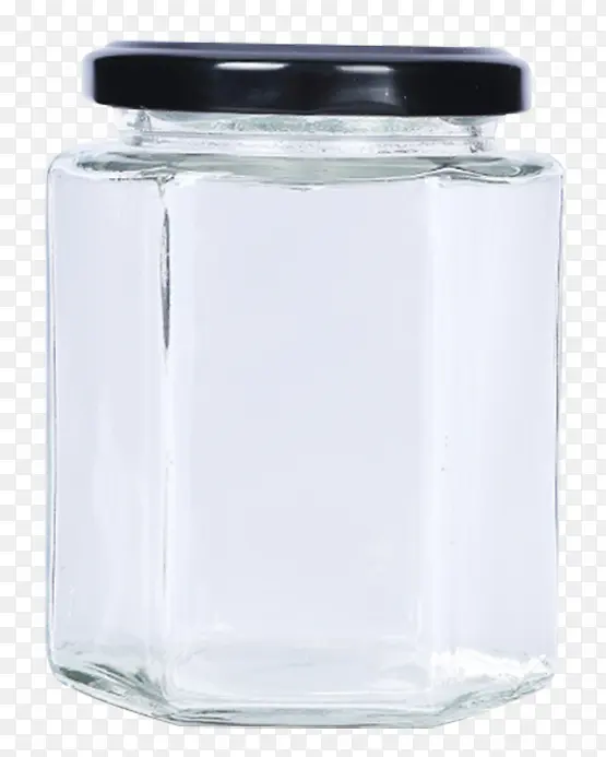 六棱玻璃瓶蜂蜜罐头包装