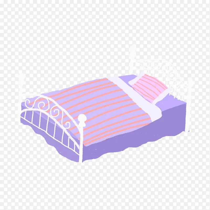 卡通手绘美丽的床PNG图片素材下载_图片编号7870758-PNG素材网