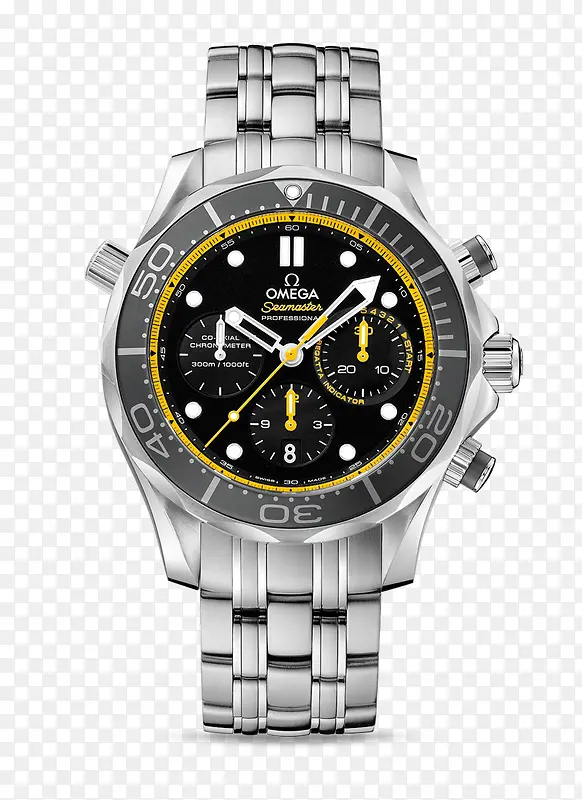 欧米茄黑色潜水表腕表手表男表