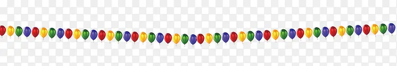 多彩简约彩色气球边框纹理