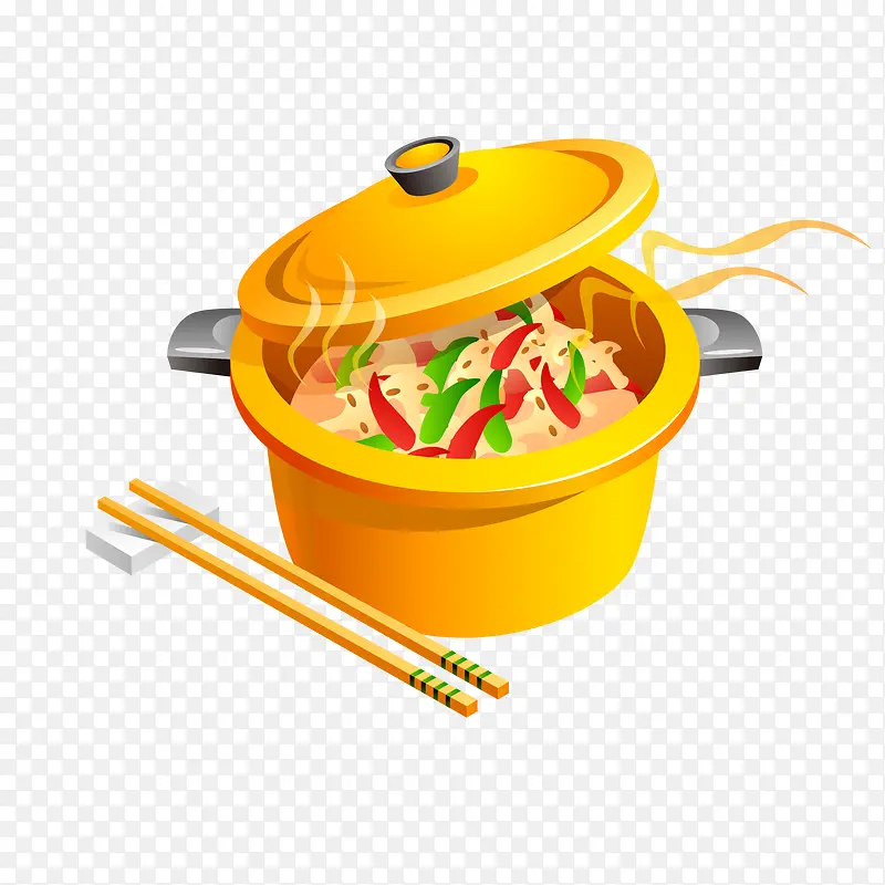 卡通韩式拉面食物设计