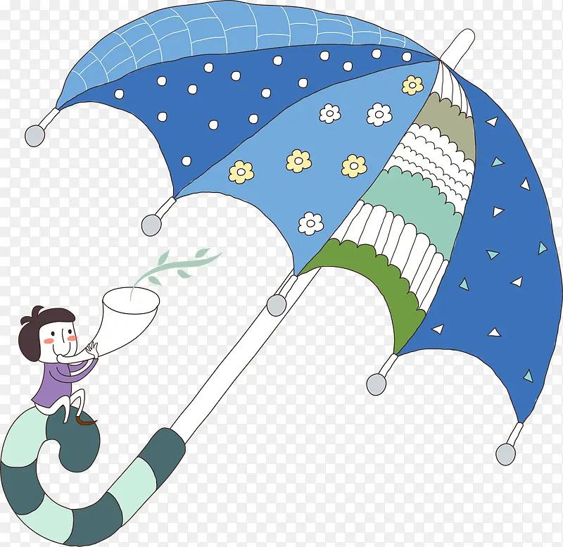 矢量打伞的小孩PNG图片素材下载_图片编号7872079-PNG素材网