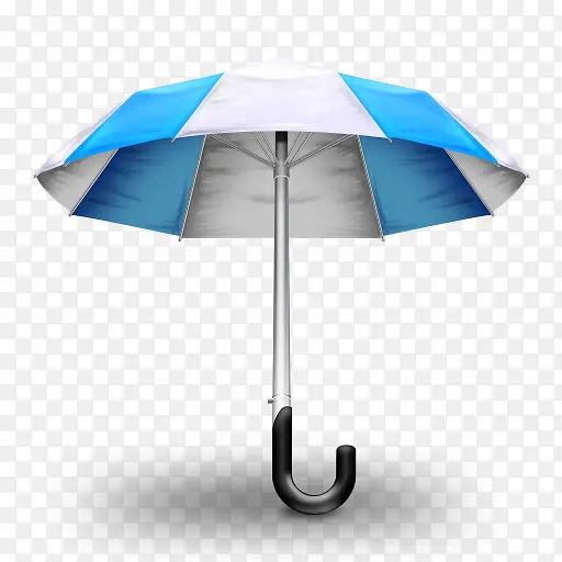 伞蓝色的Umbrella-icons