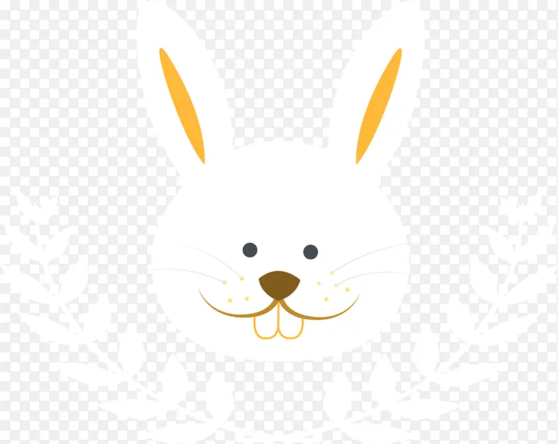 复活节兔子头像装饰