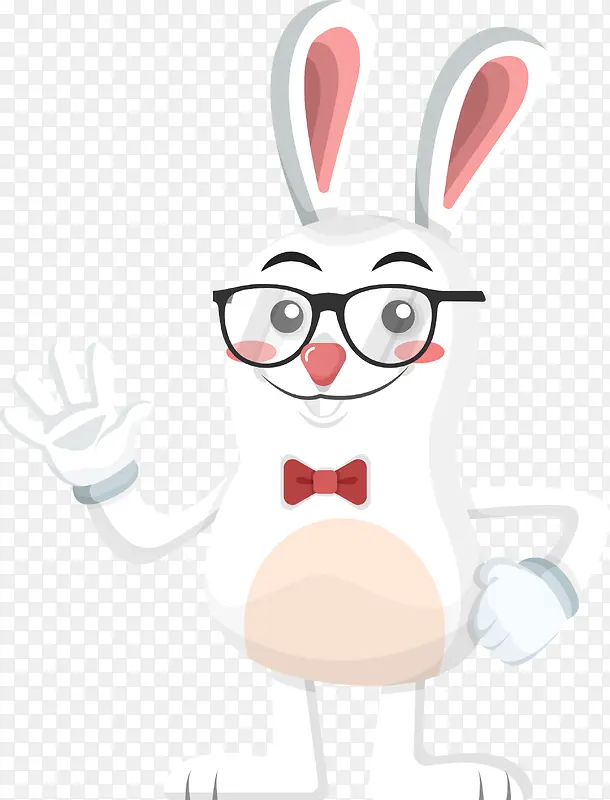 戴眼镜的兔宝宝