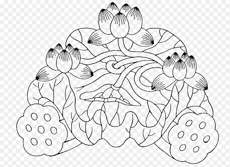 三朵莲花设计图