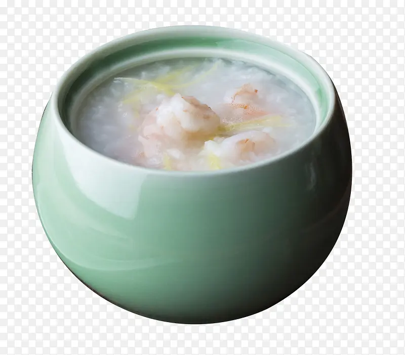 陶瓷碗里的虾仁