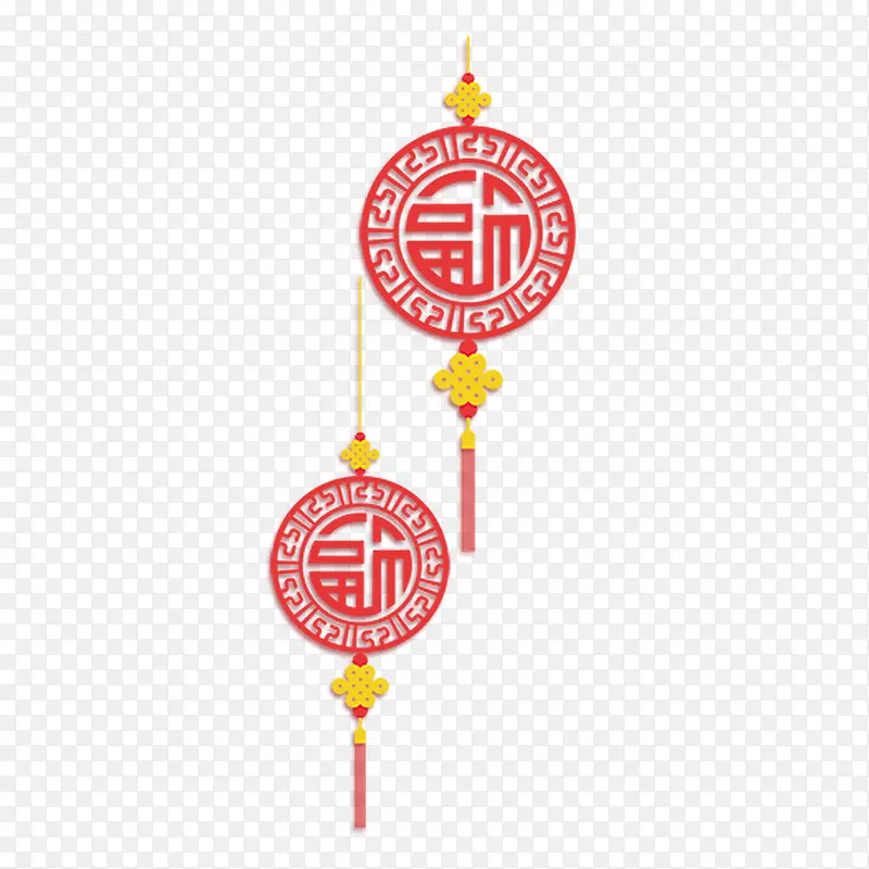 中国风福字中国结传统装饰纹样