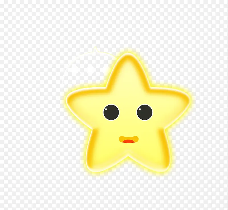 发光的星星装饰免抠素材