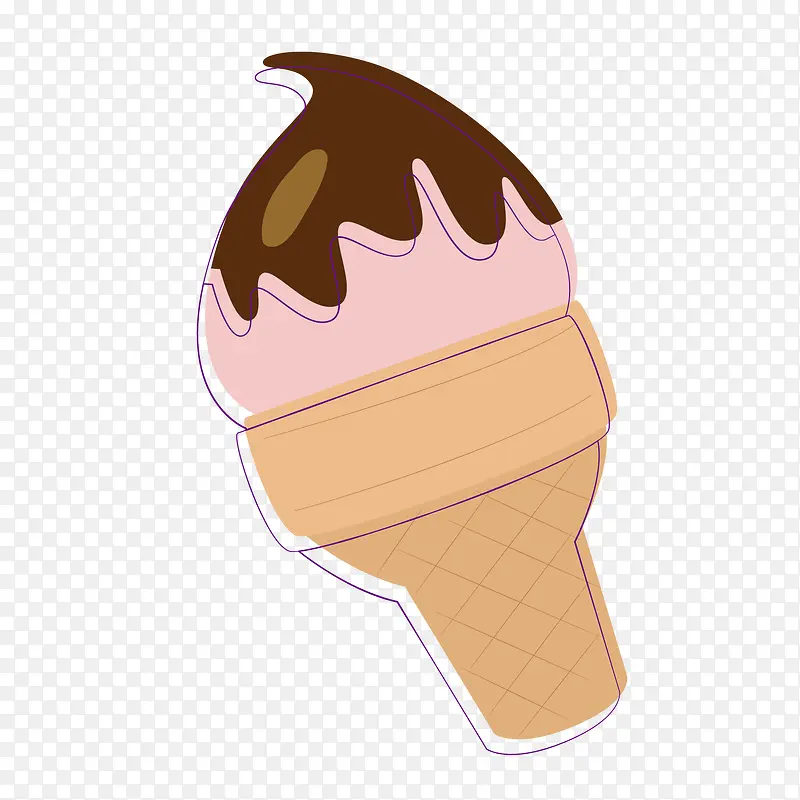 巧克力卡通冰淇淋
