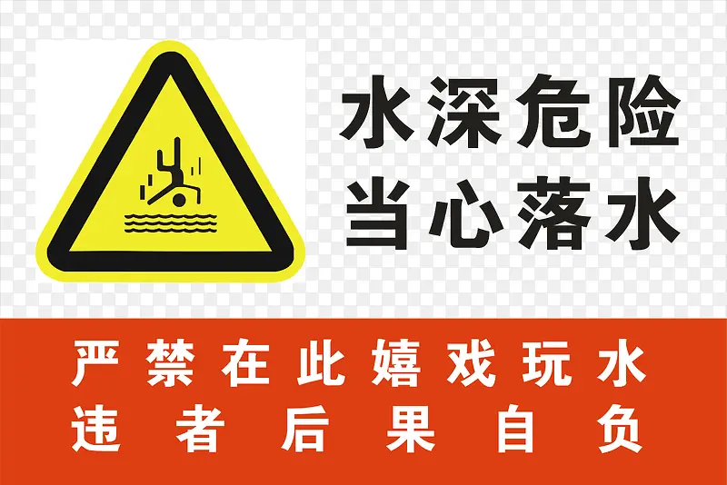 当心落水