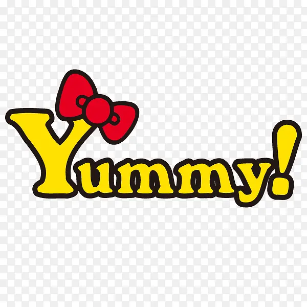 yummy黄色字体