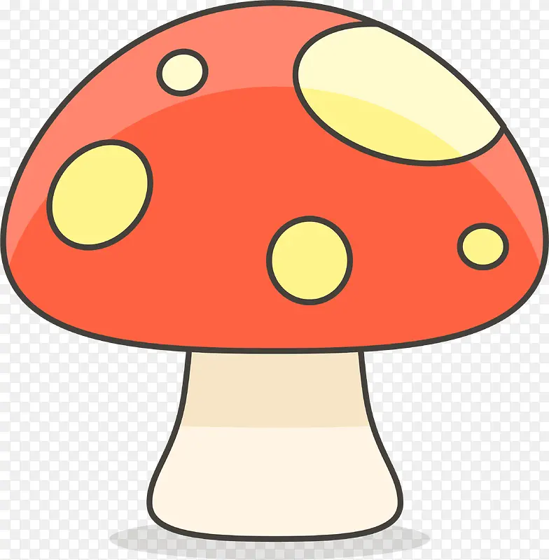 卡通蘑菇贴纸
