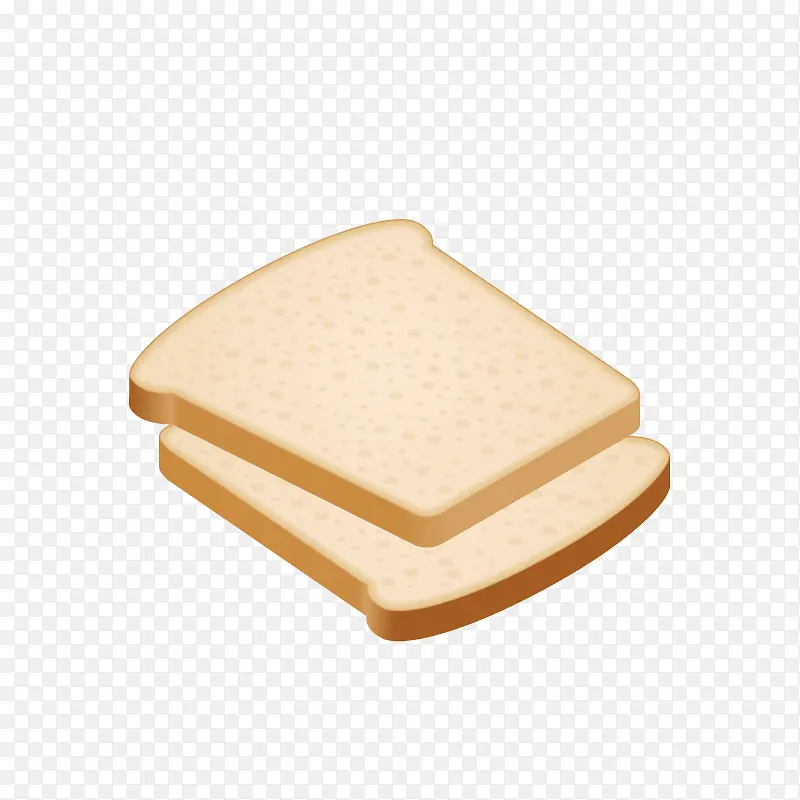 手绘卡通面包片png