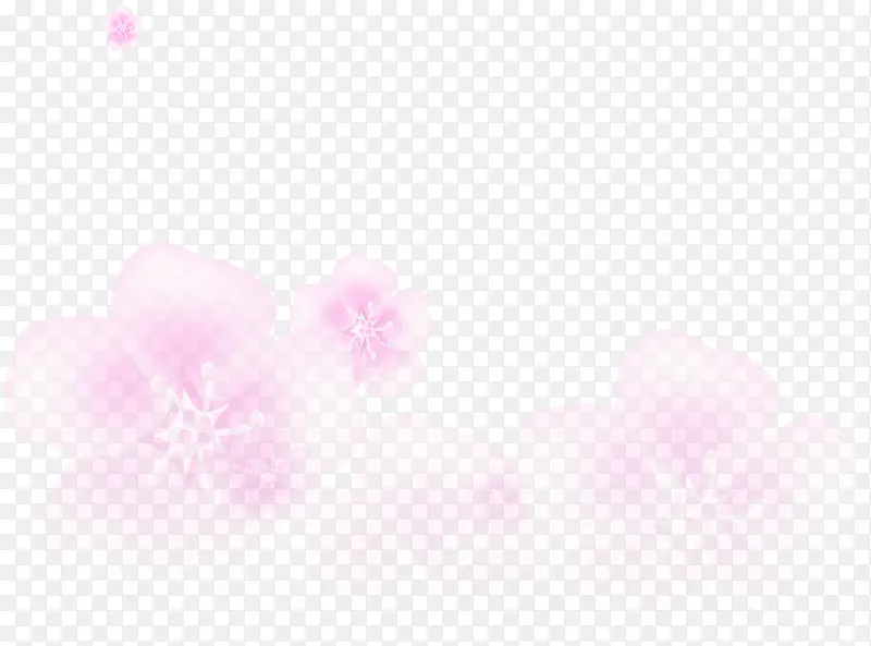 粉色桃花梦幻效果元素
